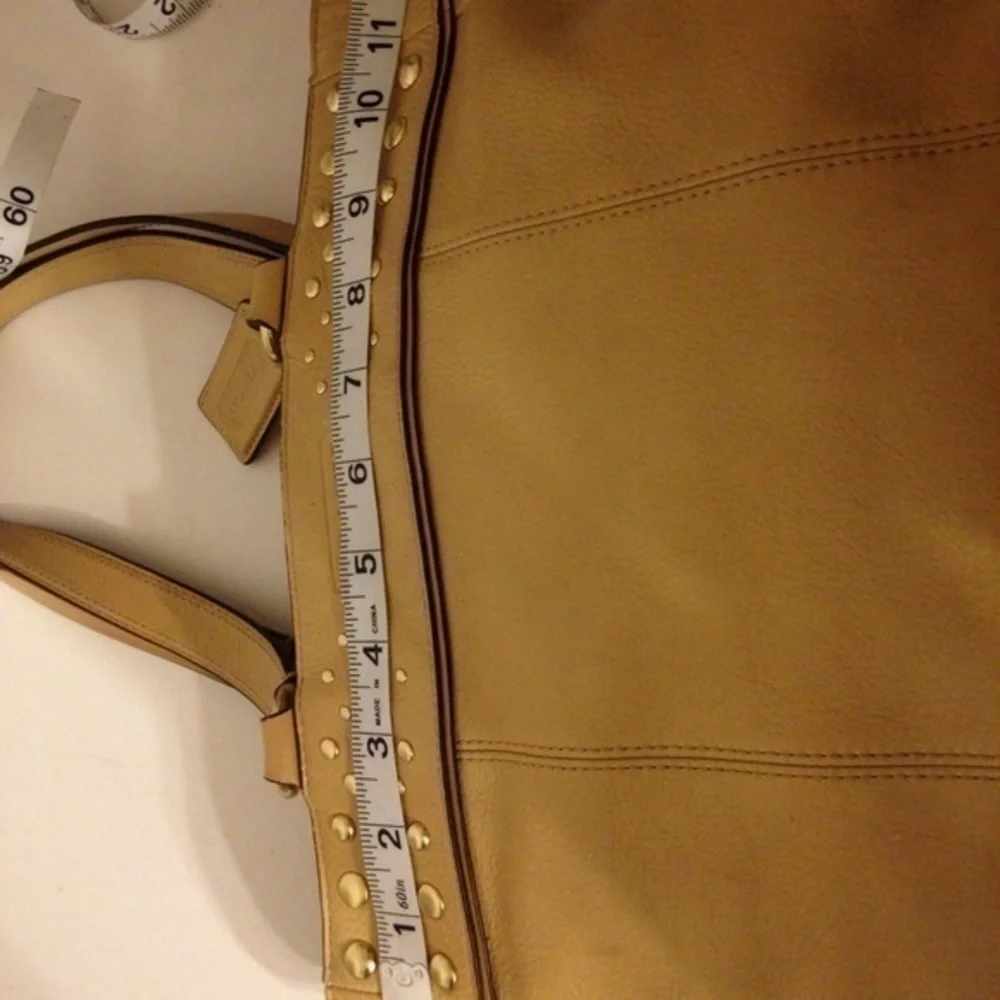 Coach studded leather bag